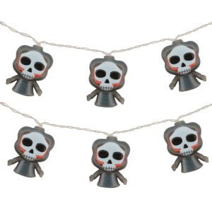 Halloween Lichtsnoer Magere Hein - 3 Meter - 20 LED Lampjes - Inclusief Batterijen - Warm Wit Licht