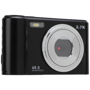 Digitale Fotocamera 128GB - 2.7K video vlog camera - 48MP - 8x zoom - LCD scherm - Anti-shake - M2 - Zwart