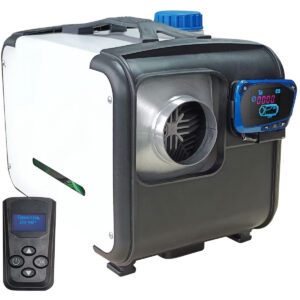 Orbit Electronic Compacte Diesel Standkachel 12V - 8KW - Aluminium Behuizing en Uitlaat - LCD Bediening - Compact Ontwerp