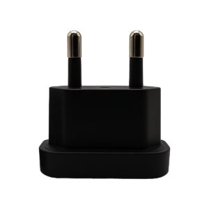 Reisstekker Type A naar Type C - Wereldstekker Amerika, Japan, Canada, Mexico naar EU - Zwart