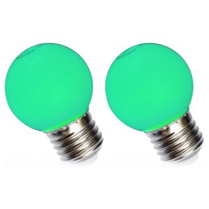 Spectrum LED Kogellamp E27 1W - 230V - 120 Lumen - Energiezuinig - Groen licht - 2 stuks