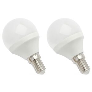 Spectrum LED Kogellamp E14 6W - 230V - 520 Lumen - 3000K Warm wit - Gezellig licht - Energiezuinig - 2 stuks