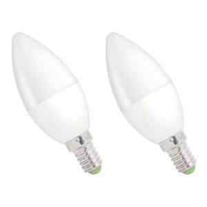 Spectrum LED Kaarslamp E14 6W - 230V - 560 Lumen - 6000K Koud wit - Helder daglicht - Energiezuinig - 2 stuks