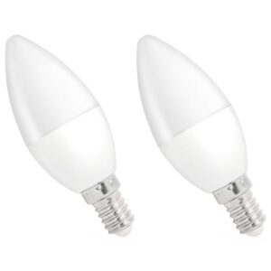 Spectrum LED Kaarslamp E14 4W - 230V - 320 Lumen - 3000K Warm wit - Gezellig licht - Energiezuinig - 2 stuks