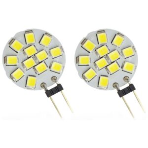 Spectrum LED Insteeklampje G4 1.2W - 12V - 160 Lumen - 6000K Koud wit - Helder daglicht - Energiezuinig - 2 stuks