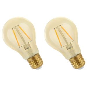 Spectrum LED Lamp E27 2W 230V - 240 Lumen - 2400K Warm wit - Gezellig licht - Energiezuinig - 2 stuks