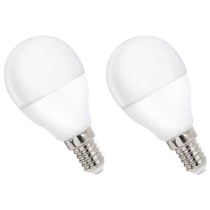 Spectrum LED Kogellamp E14 8W - 230V - 730 Lumen - 4000K Neutraal Wit - Natuurlijk Licht - Energiezuinig - 2 stuks