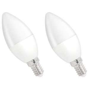 Spectrum LED Kaarslamp E14 8W - 230V - 710 Lumen - 6000K Koud wit - Helder daglicht - Energiezuinig - 2 stuks