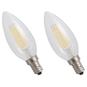 Spectrum LED Lamp E14 4W 230V - 460 Lumen - 4000K Neutraal wit - Natuurlijk licht - Energiezuinig - 2 stuks