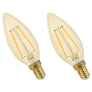 Spectrum LED Lamp E14 5W 230V - 490 Lumen - 2400K Warm wit - Gezellig licht - Energiezuinig - 2 stuks