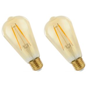 Spectrum LED Lamp E27 4.9W 230V - 490 Lumen - 2400K Warm wit - Gezellig licht - Energiezuinig - 2 stuks