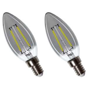Spectrum LED Lamp E14 2.5W 230V - 150 Lumen - 4000K Neutraal wit - Natuurlijk licht - Energiezuinig - 2 stuks