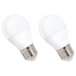 Spectrum LED Kogellamp E27 8W - 230V - 730 Lumen - 4000K Neutraal Wit - Natuurlijk Licht - Energiezuinig - 2 stuks