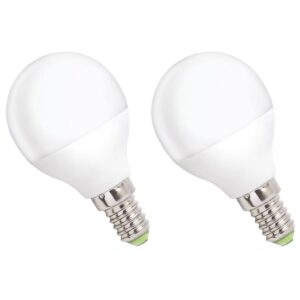 Spectrum LED Kogellamp E14 4W - 230V - 340 Lumen - 4000K Neutraal Wit - Natuurlijk Licht - Energiezuinig - 2 stuks