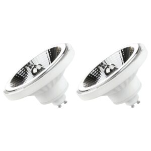 Spectrum GU10 LED Spot AR111 - 10 Watt - 230V - 800 Lumen - 3000K Warm wit - Gezellig licht - Energiezuinig - 2 stuks
