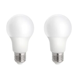 Spectrum LED Lamp A60 E27 - 9W - 230V - 820 Lumen - 3000K Warm Wit - Ø60mm - Voor Plafondlamp, Tafellamp of Vloerlamp - 2 stuks