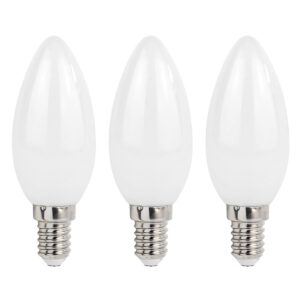 Spectrum LED Kaarslamp E14 - 5.5W - 230V - 610 Lumen - 2700K Warm Wit - Ø35mm - Voor Kroonluchter, Wandlamp of Sfeerverlichting - 3 stuks