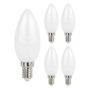 Spectrum LED Kaarslamp E14 - 5.5W - 230V - 610 Lumen - 2700K Warm Wit - Ø35mm - Voor Kroonluchter, Wandlamp of Sfeerverlichting - 5 stuks