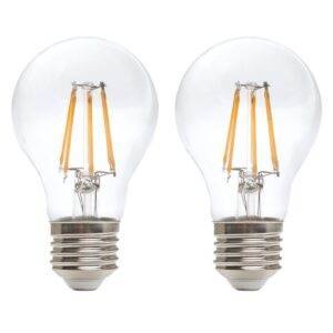 Kobi LED Filamentlamp E27 - 11.5W - 1521lm - 3000K Warm Wit - 230V - Ø60mm - Voor Woonkamer, Hal of Plafondarmatuur - 2 stuks