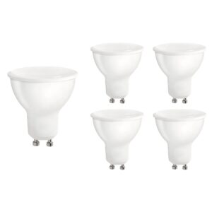 Spectrum LED Lamp GU10 - 4W - 230V - 320 Lumen - 6000K Koud Wit - Ø49mm - Voor Werkverlichting, Spiegelkast of Garage - 5 stuks