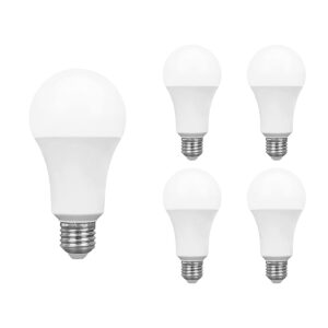 Spectrum LED Lamp A60 E27 - 18W - 230V - 1800 Lumen - 4000K Neutraal Wit - Ø60mm - Voor Plafondlamp, Tafellamp of Vloerlamp - 5 stuks