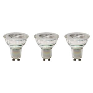 Spectrum LED Lamp GU10 - 7.5W - 230V - 1100 Lumen - 3000K Warm Wit - Ø50mm - Voor Werkverlichting, Spiegelkast of Garage - 3 stuks