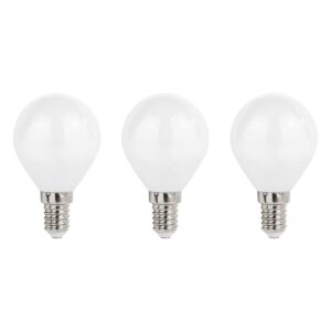 Spectrum LED Kogellamp E14 - 5.5W - 230V - 610 Lumen - 2700K Warm Wit - Ø45mm - Voor Tafellamp, Nachtlampje of Wandlamp - 3 stuks