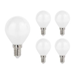 Spectrum LED Kogellamp E14 - 5.5W - 230V - 650 Lumen - 4000K Neutraal Wit - Ø45mm - Voor Tafellamp, Nachtlampje of Wandlamp - 5 stuks