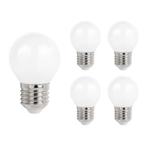 Spectrum LED Kogellamp E27 - 5.5W - 230V - 610 Lumen - 2700K Warm Wit - Ø45mm - Voor Tafellamp, Nachtlampje of Wandlamp - 5 stuks