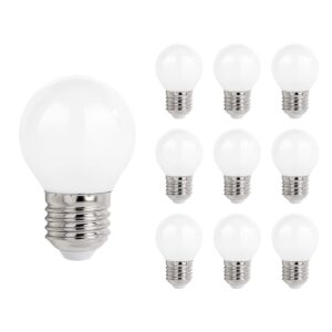 Spectrum LED Kogellamp E27 - 5.5W - 230V - 610 Lumen - 2700K Warm Wit - Ø45mm - Voor Tafellamp, Nachtlampje of Wandlamp - 10 stuks