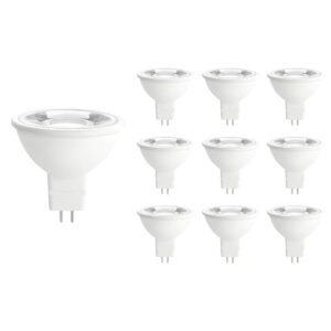 Spectrum LED Lamp GU5.3 - 5W - 12V - 450 Lumen - 3000K Warm Wit - Ø50mm - Voor Keuken, Badkamer en Hal - 10 stuks