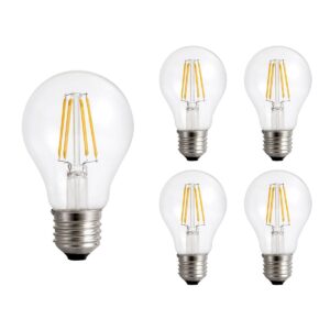 Spectrum LED Lamp A60 E27 - 8.5W - 230V - 1100 Lumen - 2700K Warm Wit - Ø60mm - Voor Plafondlamp, Tafellamp of Vloerlamp - 5 stuks