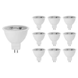 Spectrum LED Lamp GU5.3 - 4W - 12V - 400 Lumen - 6000K Koud Wit - Ø50mm - Voor Plafondlamp, Tafellamp of Vloerlamp - 10 stuks