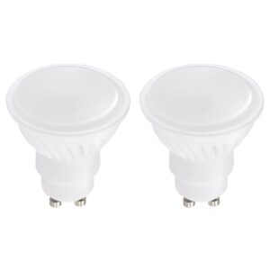 Kobi Premium LED Lamp GU10 - 9W - 900lm - 3000K Warm Wit - 230V - Ø50mm - Voor Werkverlichting, Spiegelkast of Garage - 2 stuks