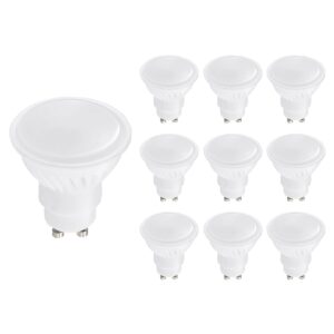 Kobi Premium LED Lamp GU10 - 9W - 900lm - 3000K Warm Wit - 230V - Ø50mm - Voor Werkverlichting, Spiegelkast of Garage - 10 stuks