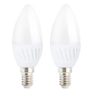 Kobi Premium LED Lamp E14 - 9W - 900lm - 4000K Neutraal Wit - 230V - Ø37mm - Voor Tafellamp, Nachtkastlamp of Compact Armatuur - 2 stuks