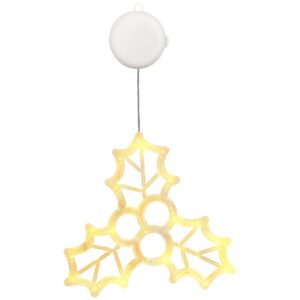 Kerstverlichting Raam Mistletoe - 20x20cm - Inclusief Batterijen - Kerstversiering met Zuignap