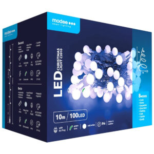 Modee Lichtsnoer Kerst 5 Meter - Kerstverlichting voor Binnen - Inclusief 3xAA Batterijen - 50 LED Lampjes IP20 - 3000K - Warm Wit Licht - 5 stuks