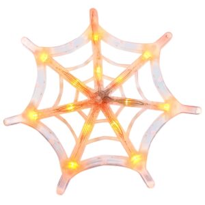 Halloween Verlichting Raam Mega Spinnenweb - 20 cm - Met Zuignap