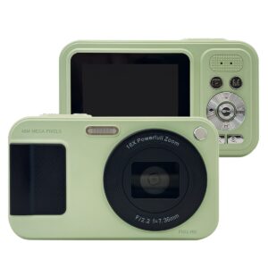 Orbit Electronic Digitale Camera - Fototoestel - Vlog Camera -  Foto & Video - 64GB - Voor Kinderen en Beginners - DX7 Pro - Groen