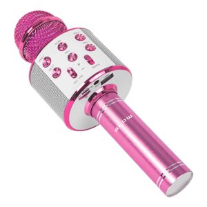 BLOW Draadloze Karaoke Microfoon - Bluetooth - 5W Speaker - Echo Effect - PRM402 - Roze