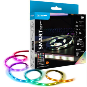 Modee Smart LED Strip op USB- 2m - 7W - RGB - 80lm - Afstandsbediening - 4 Lichtmodus - Energiezuinig - 5V