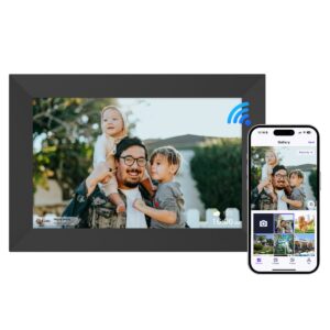 Orbit Electronic Digitale Fotolijst 10.1 Inch - WiFi Foto Frame - Geschikt voor Frameo App - HD Touchscreen - 16GB Intern + 64GB SD - Zwart