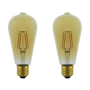 VITO LED Filament Edisonlamp ST64 E27 - 6W (vervangt 60W) - 822lm - 2500K Extra - 220-240V - Energiezuinig - 2 stuks