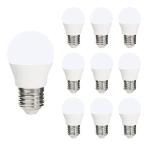 VITO LED Kogellamp G45 E27 - 9W (vervangt 60W) - 828lm - 6400K - 220-240V - Ø47mm - Energiezuinig - 10 stuks