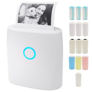 Orbit Electronic Mini Printer - Complete Set - Premium Pocket Printer - 300 DPI - Scherpe Mini Fotoprinter - Inclusief 13 Rollen Sticker/Papier - Draadloos