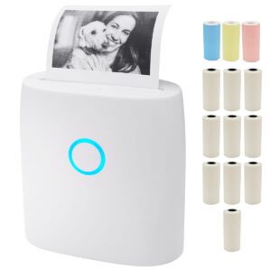 Orbit Electronic Mini Printer - Bonnenset - Premium Pocket Printer - 300 DPI - Scherpe Mini Fotoprinter - Inclusief 13 Rollen Papier - Draadloos
