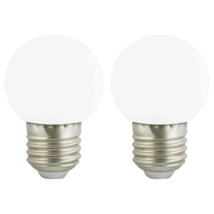 VITO LED Lamp G45 E27 - 2W (vervangt 15W) - 120lm - 6400K Koel Wit - 180-240V - Flikkervrij - Energiezuinig - 2 stuks