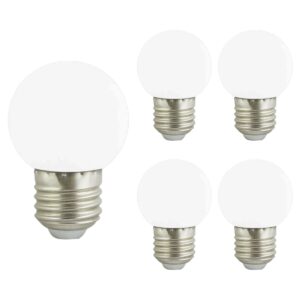VITO LED Lamp G45 E27 - 2W (vervangt 15W) - 120lm - 6400K Koel Wit - 180-240V - Flikkervrij - Energiezuinig - 5 stuks
