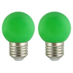 VITO LED Lamp G45 E27 - 2W (vervangt 15W) - 120lm - Groen Licht - 180-240V - Flikkervrij - Energiezuinig - 2 stuks